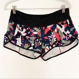 Lululemon Speed Up Shorts Size 6- Multicolor